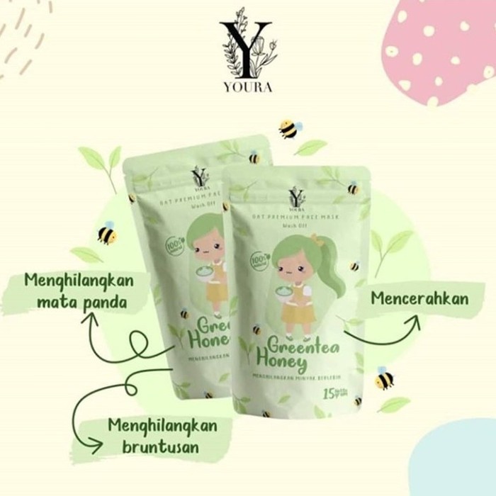 Masker Wajah Bubuk Organik Murah Oat Premium Youra 15 gr - Sulfur Volcano