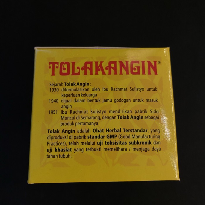 Tolak angin cair 1 box isi 12