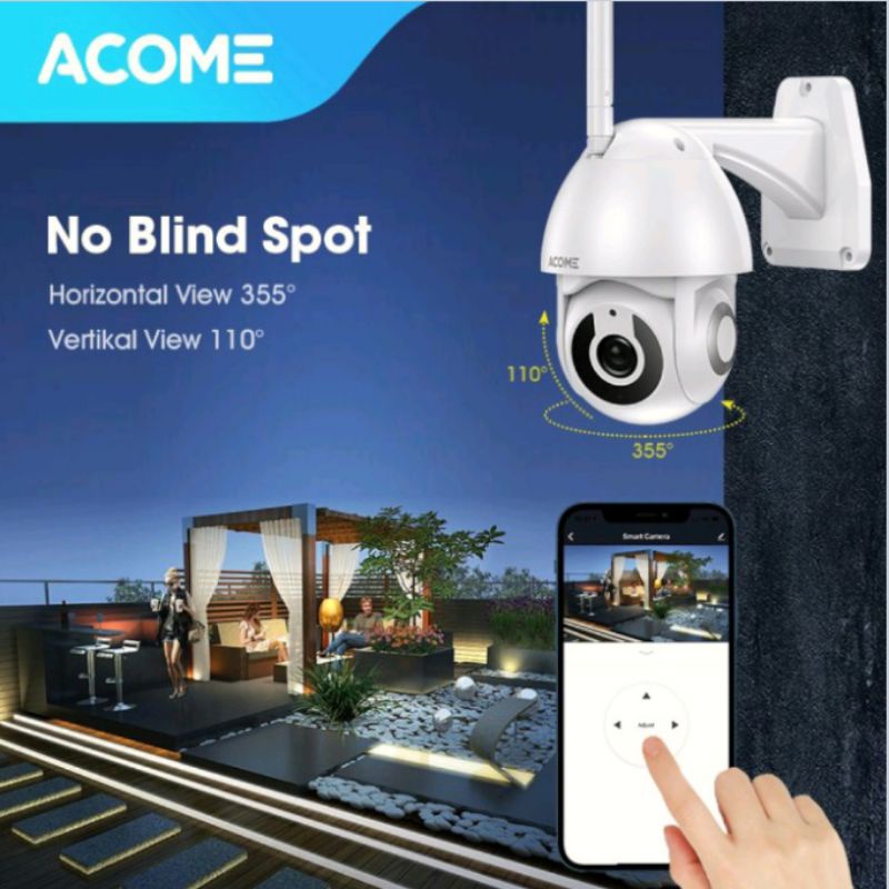 CCTV ACOME APC02 Audio FULL HD 1080P No Blind Spot 2 Arah Luar Ruangan Garansi