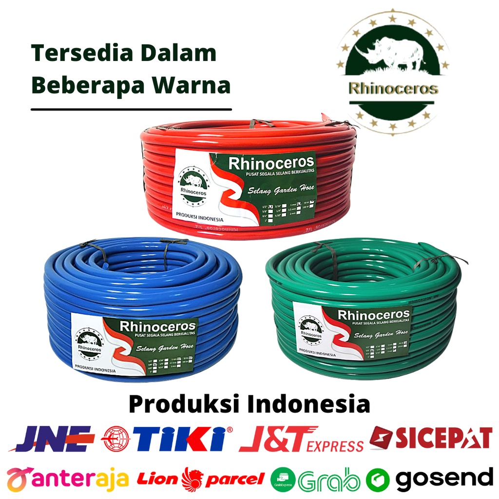 Selang Air DOP 1/2inch 1MM 50Meter Rhinoceros Selang Air Taman