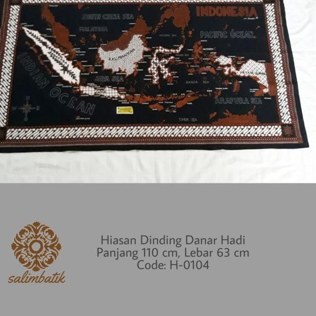 ♧ Hiasan Dinding Batik Danar Hadi Peta Indonesia ❃