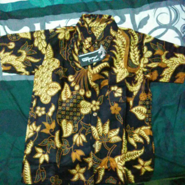 Kemeja Hem Batik Anak Size M (4th - 5th)