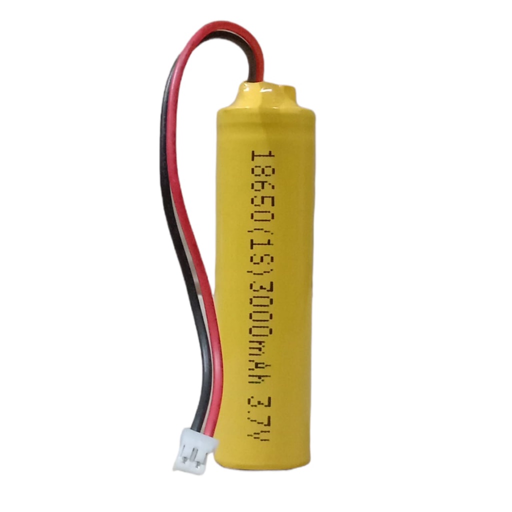 Baterai Mainan RC/ Mainan Remot Control 1x 18650-1S 3000mAh 3,7V Protektor BMS 6A Konektor JST PH2.0 2 PIN