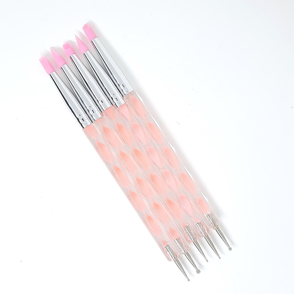 Brush Dual dotting silicone ombre spiral set