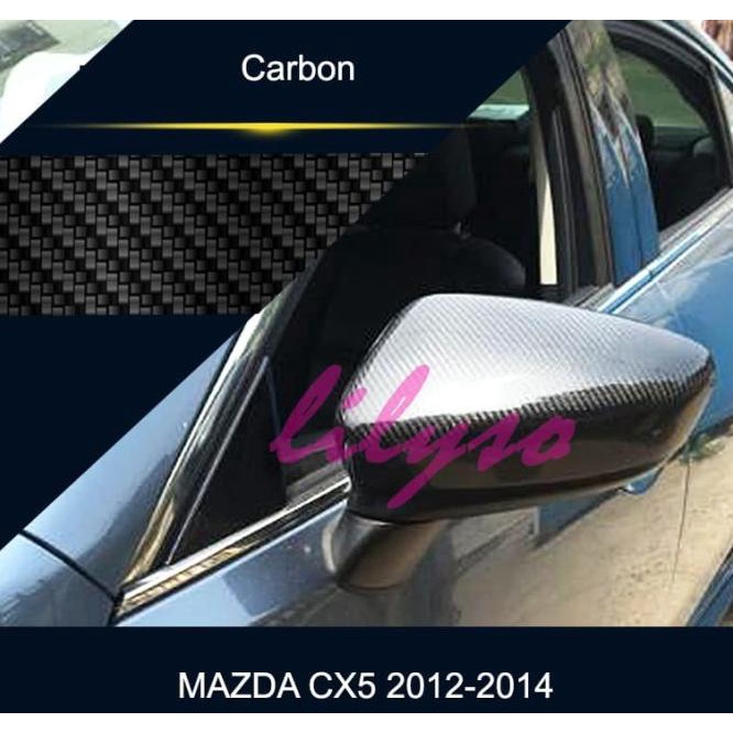 Aksesoris Cx5 - Cover Spion Mazda Cx5 2012 - 2014 Carbon
