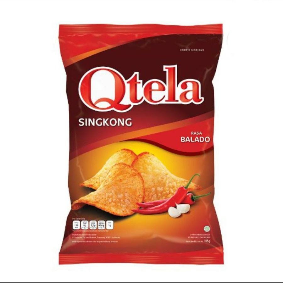 

(CEMILAN INSTAN) QTELA KERIPIK SINGKONG BALADO 180GR