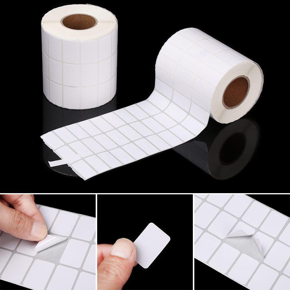 TOP 5000pcs /roll Copperplate Label Nyaman Multifungsi Harga Supermarket Kosong Cetak Perlengkapan Paket Label