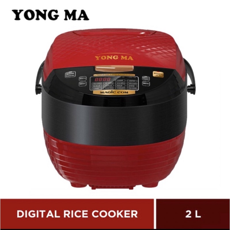 NEW Yong Ma SMC 8027N Magic Com Digital 2 Liter 14 Fungsi Eco Steril RED