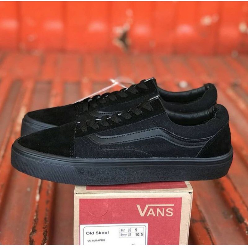 harga sepatu vans old skool full black original