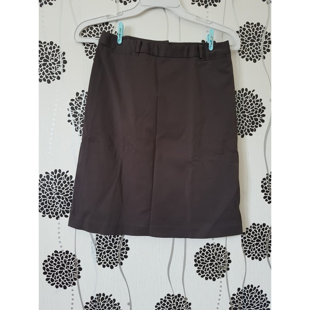Bawahan Pendek Rok Sepan Wanita G2000 Hijau Army Polos Bahan Tebal Preloved Murah