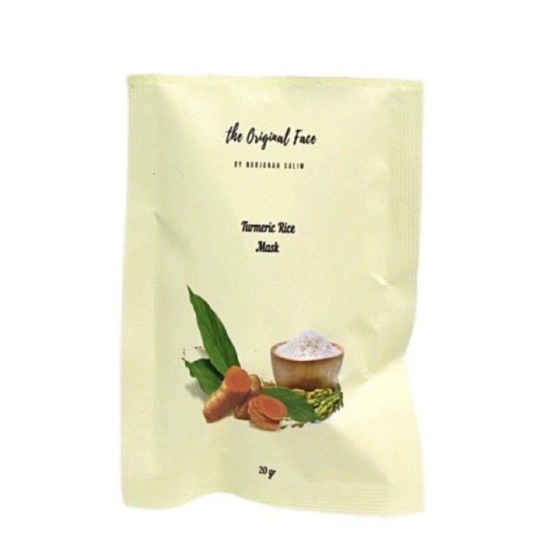 BPOM MASKER JERAWAT Turmeric Rice Mask / Masker Kunyit Organik /  by Nurjanah Salim