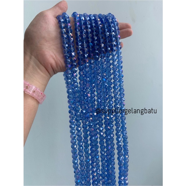 Crystal Ceko 10mm BIRU UNGU KUARSA kuarsa kristal blue purple quartz