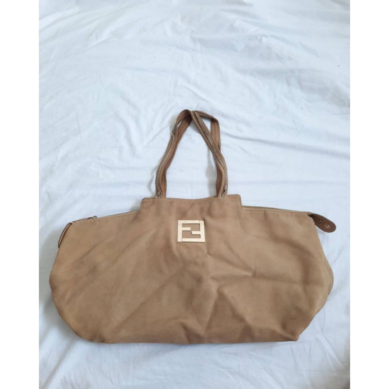 Fendi Leather Tote Bag (Tas kulit Fendi Shoulder Bag) Second
