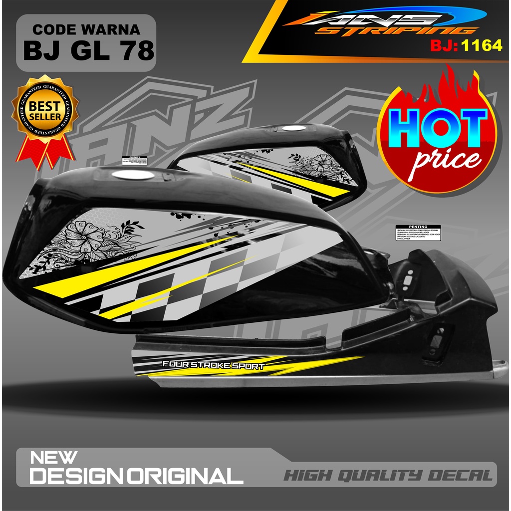 STICKER LIS BODY GL / VARIASI STRIPING GL PRO