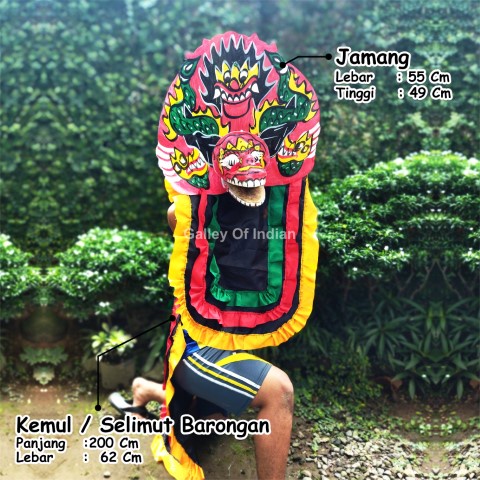 Barongan jamang besar kemul jumbo warna mainan anak permainan tradisional kebudayaan I caplokan jumbo