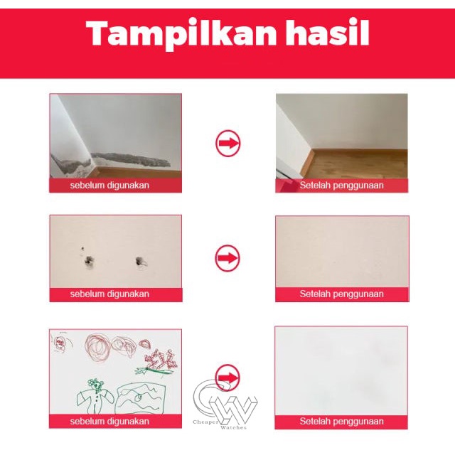 Cheaper-Cream Penambal Dinding Wall Repair Pasta Penambal Lubang Dinding