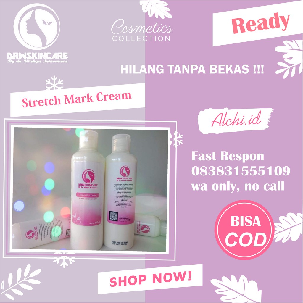 Drw Skincare Krim Menghilangkan Bekas Luka Stretch Mark Cream Shopee Indonesia