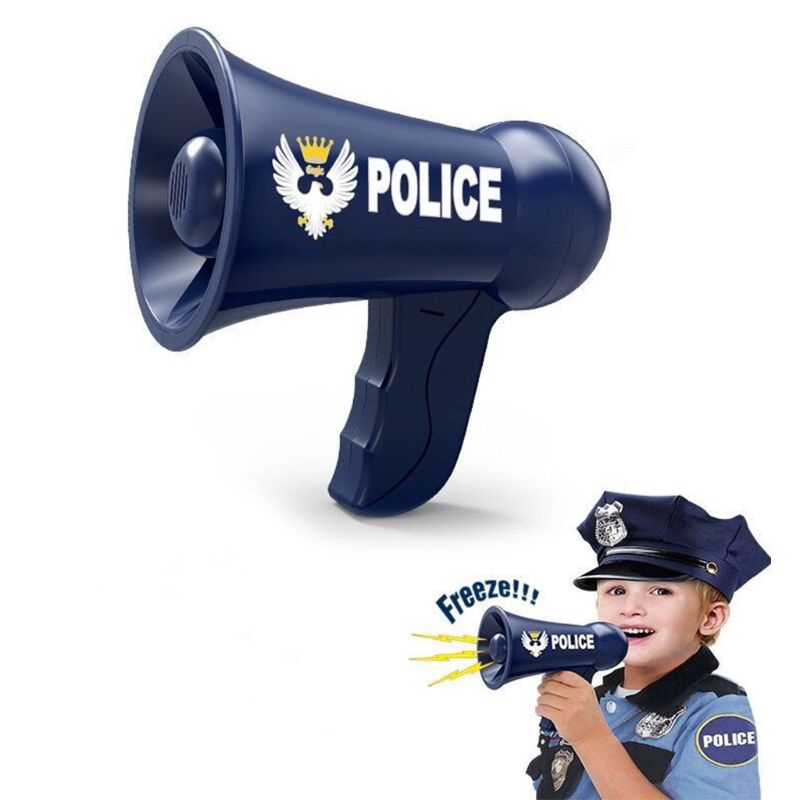 Mary Portable Megaphone Mainan Musik Pengubah Suara Siren Suara Untuk Polisi Pretend Toy Kelas Keluarga Properti Aktivitas Anak Laki-Laki