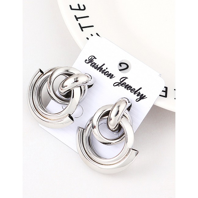 LRC Anting Tusuk Fashion K Double Row Of Small Earrings Y61808