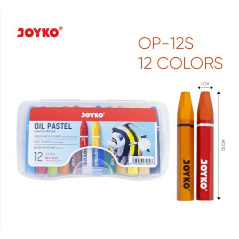 Jual [1 set] Crayon 12 Warna / Crayon Joyko / Krayon Murah Shopee
