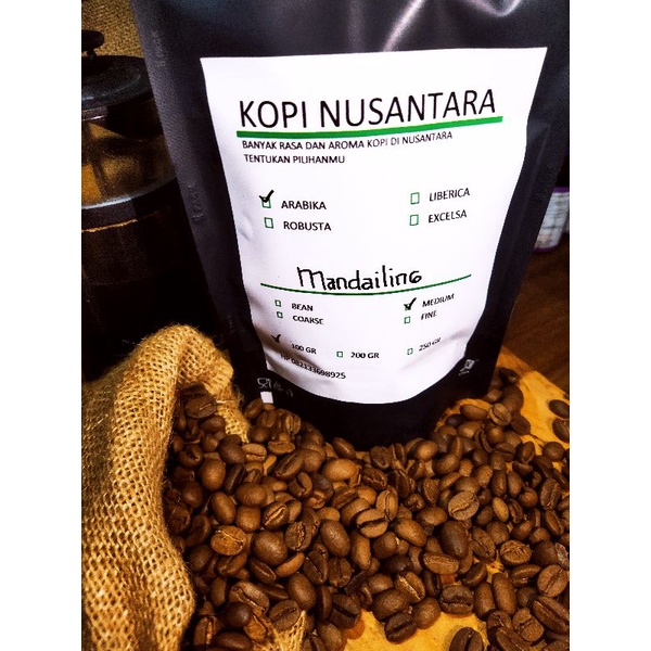 Jual Kopi Arabika Mandailing Gr Kopi Nusantara Shopee Indonesia