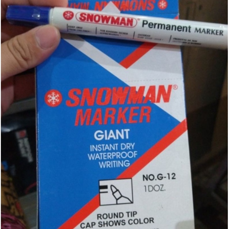 

spidol permanen snowman G-12