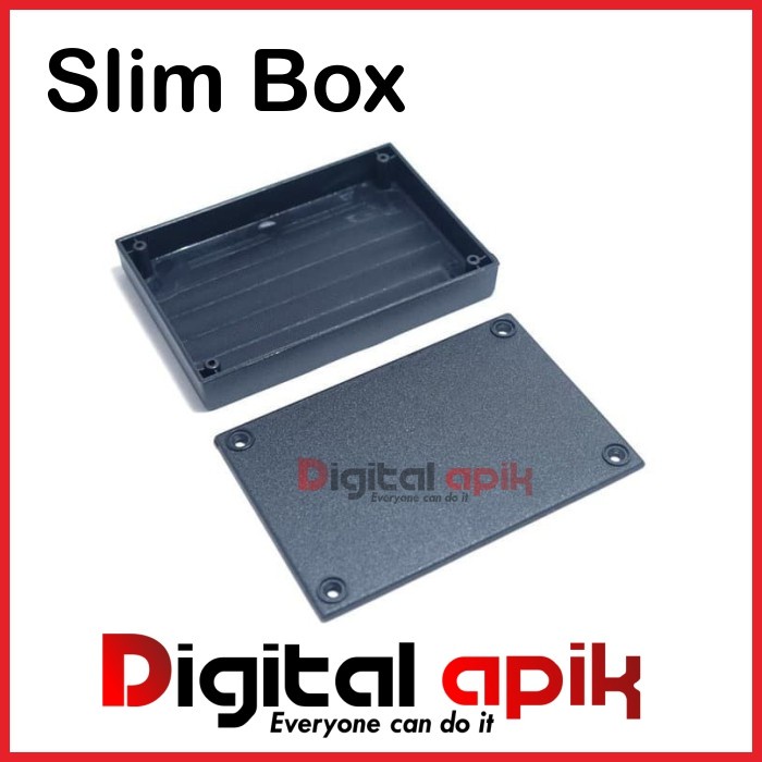 Box Slim DIY Project Case Plastik Hitam X7 Project Arduino LCD X 7