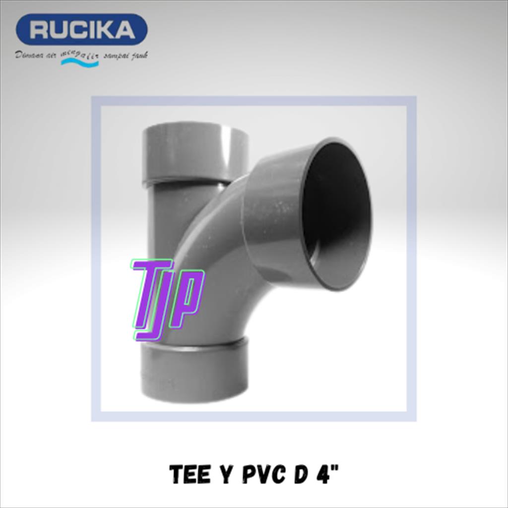 TEE Y PVC D RUCIKA 4&quot;