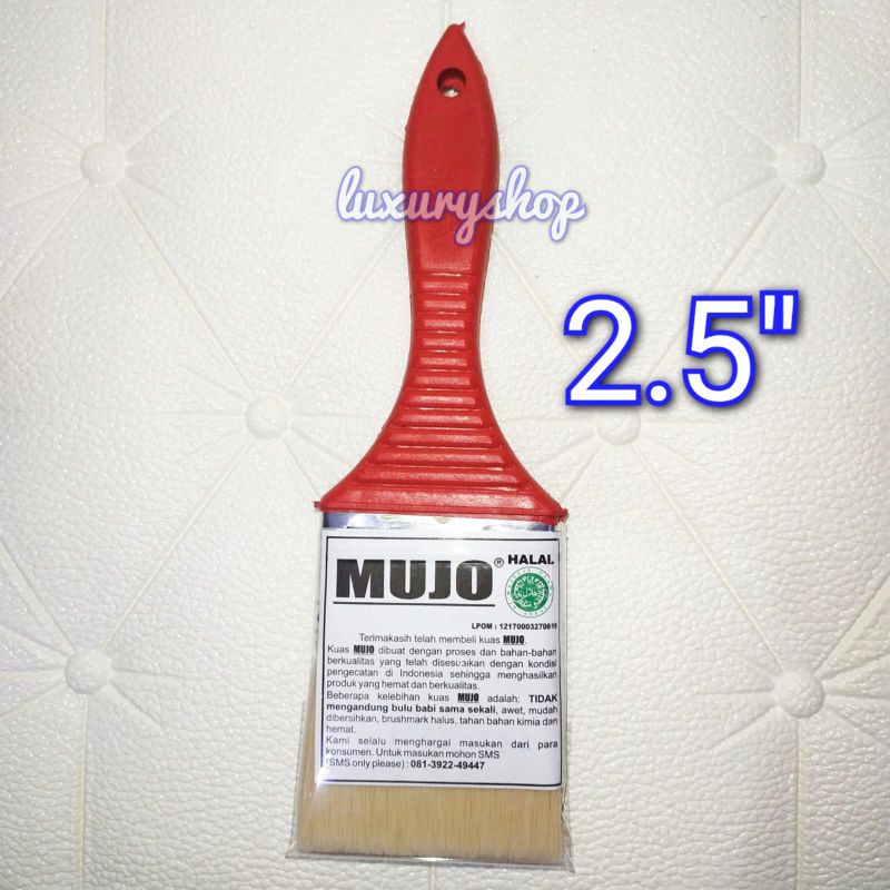 MUJO 2.5&quot; kuas cat tembok sintetis 2.5inch