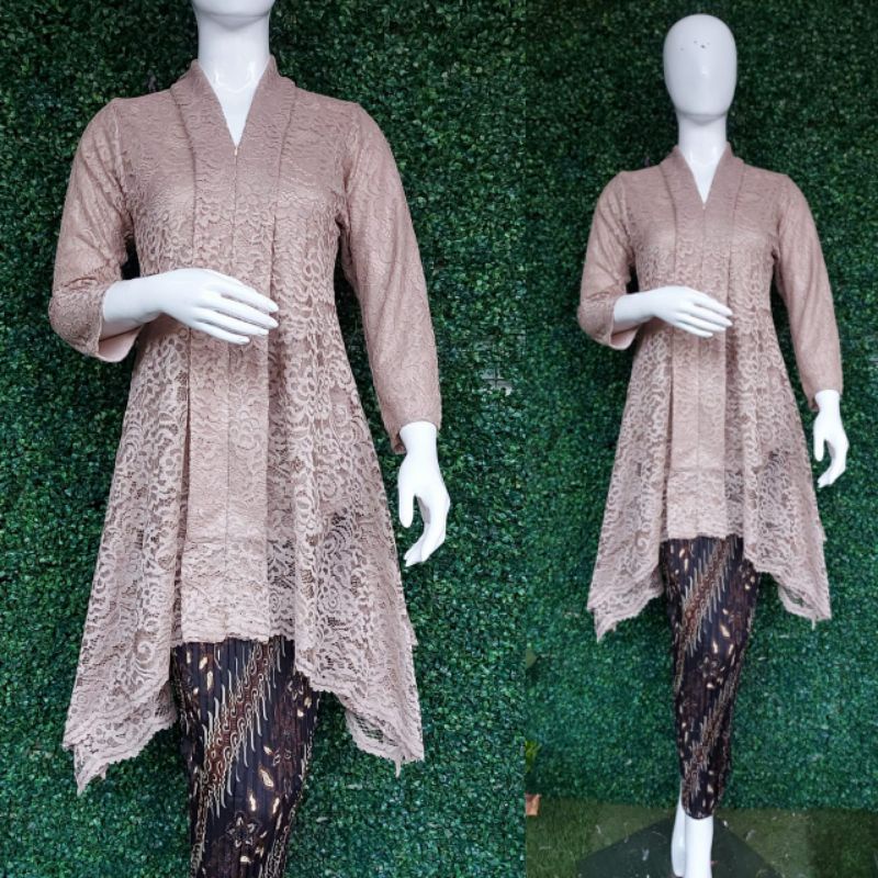 Setelan Kebaya Brokat / Kartini Brokat / Kebaya Modern /Kebaya Busui /Setelan Kebaya/ Ajc Kebaya