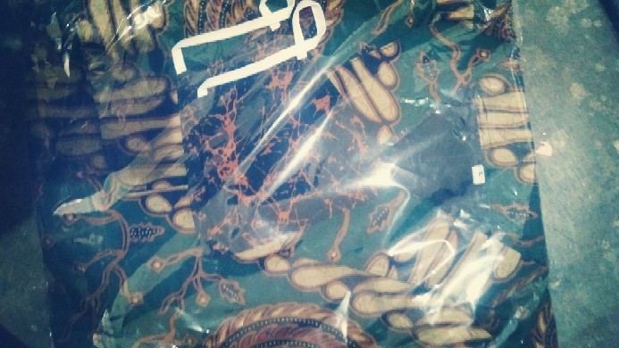 Batik Pria Lapis Furing Parang Hijau Batik Solo