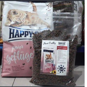 Happy cat junior repack 500g~makanan kucing Happy Cat