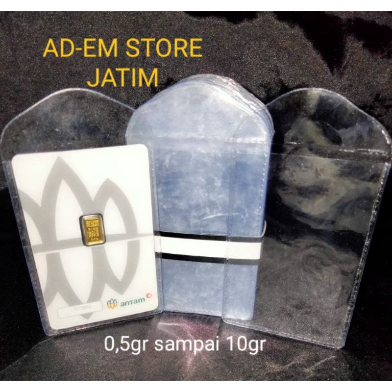 

Plastik Pelindung Logam Mulia Antam 0,5-10gr Bening/Transparan (10PCS)