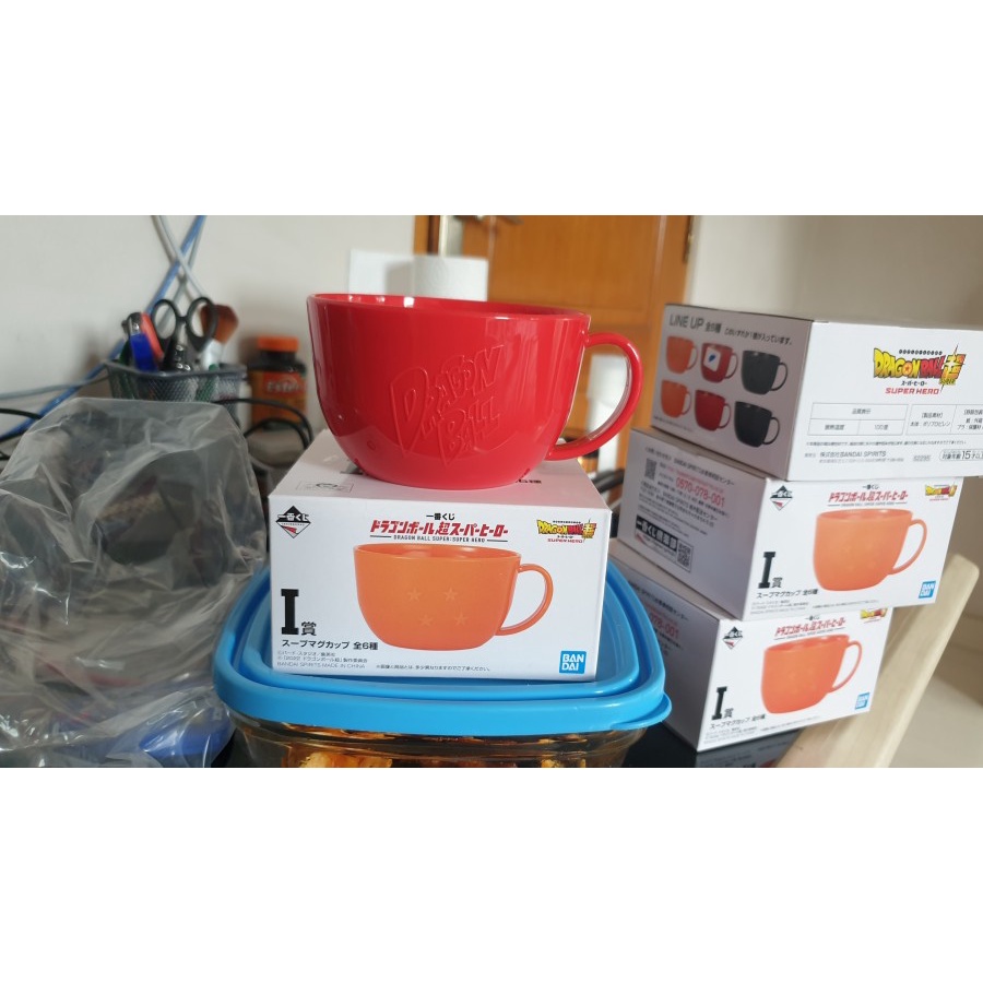 ICHIBAN KUJI DRAGON BALL SUPER HEROES MUG RED DRAGON BALL ORI MURAH
