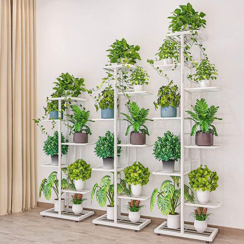 Rak Tanaman Stand Plant Shelves Organizer 6 Tier - Wooden / Rak Pot / Tanaman Hias / Taman