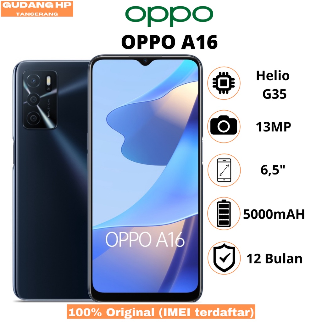 OPPO A16 | OPPO A55 | OPPO A76 Segel Pabrik Garansi OPPO Indonesia