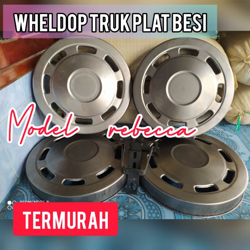 Wildop ring 16 truk rebeca canter giga elf bahan plat 4 biji bonus dudukan