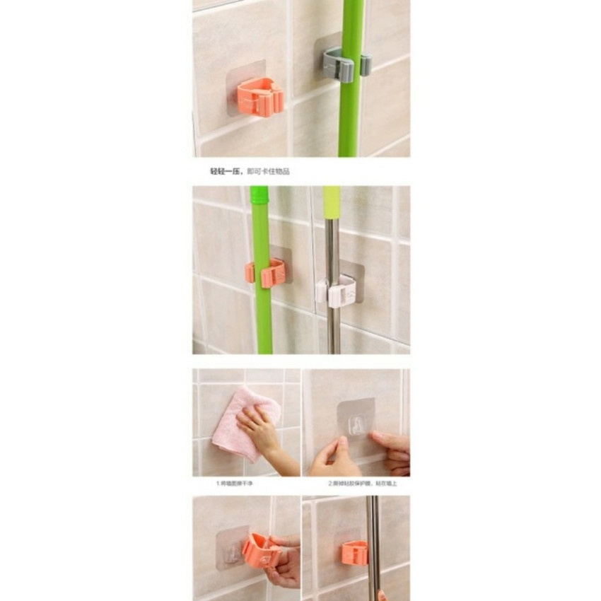 BROOM MOP HOLDER ALAT PENJEPIT GANTUNGAN SAPU / PEL GANTUNGAN GAGANG - FA