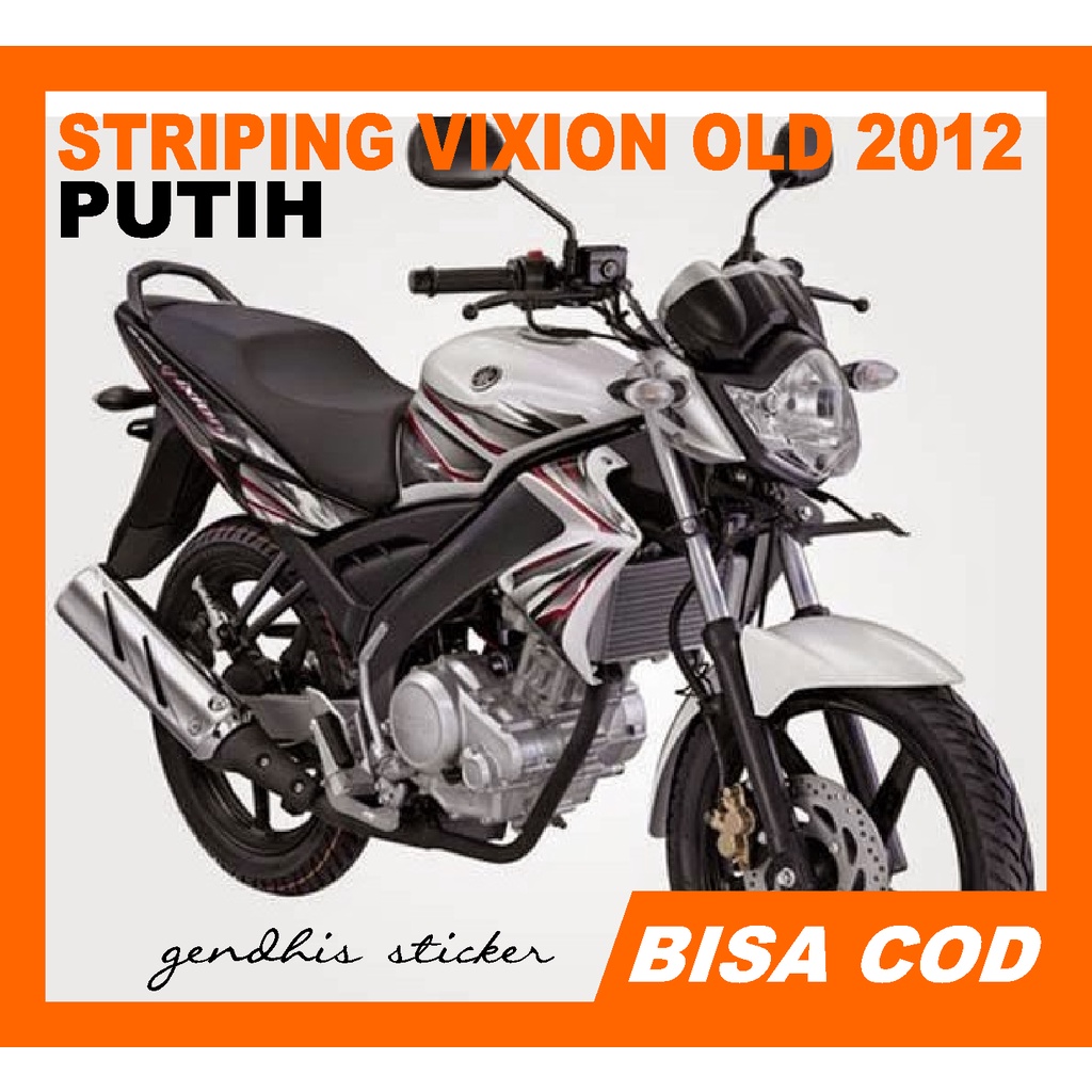 striping vixion old 2012 putih hitam
