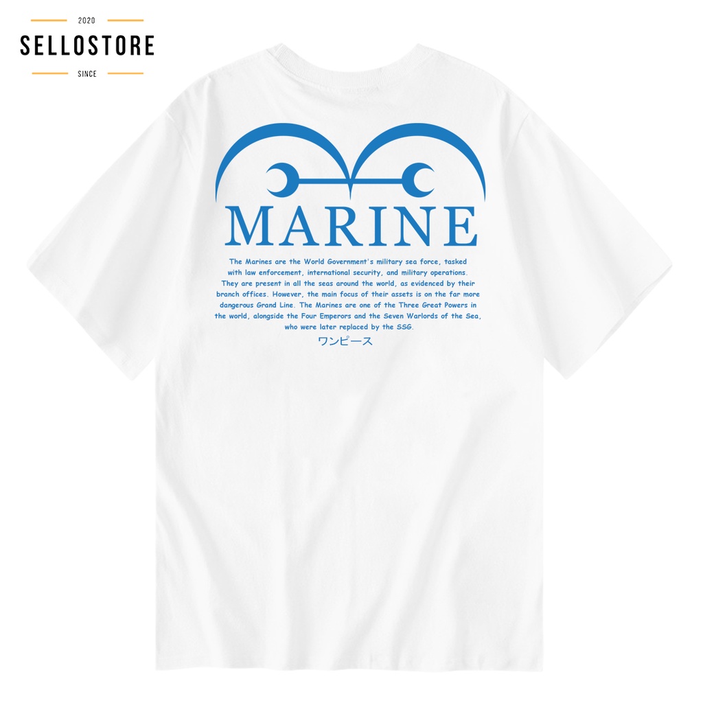 Kaos Anime One Piece MARINE Kaos One Piece Original Baju Wibu Distro Jepang One Piece Tshirt Anime P