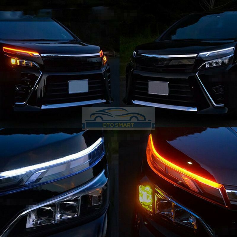 Termurah lampu led alis 30cm 12v drl flexible sein runing/jalan