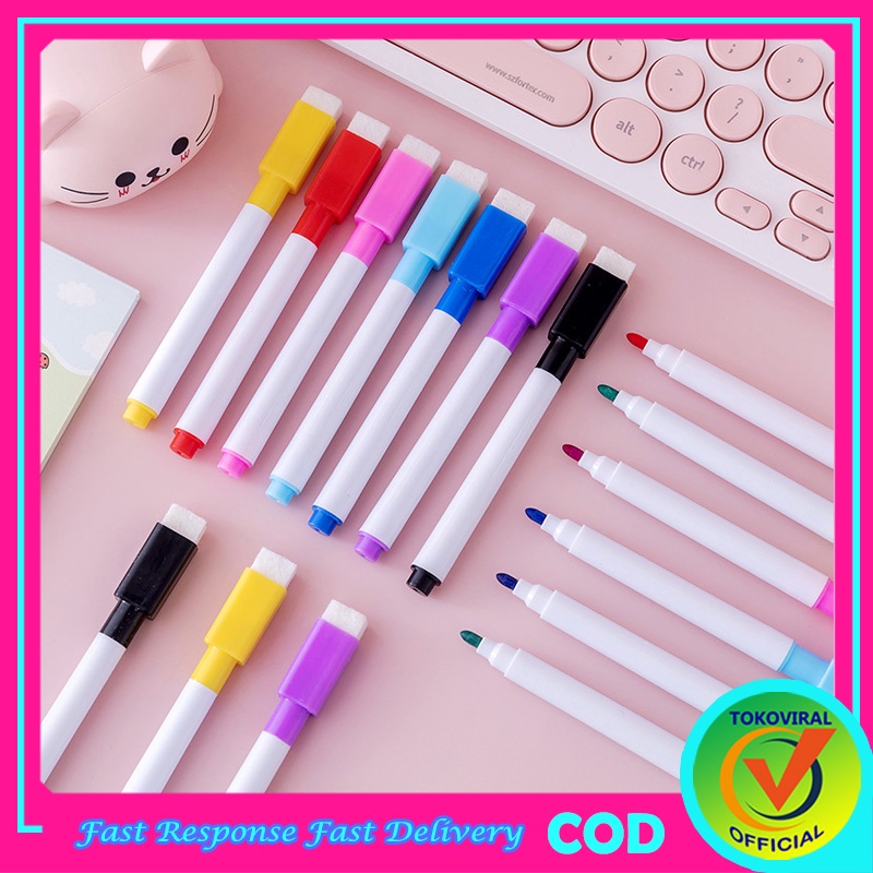 

Spidol Dengan Penghapus / Spidol Wipe and Clean / Spidol Whiteboard Dengan Penghapus / Alat Tulis / TM-79