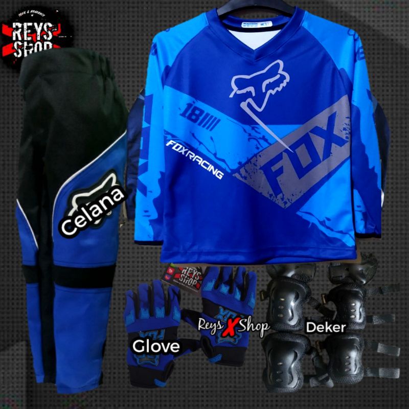PAKET BAJU TRAIL ANAK MOTOCROS MINI DEKER ANAK CELANA TRAIL ANAK BAJU TRAIL SARUBG TANGAN CROSS ANAK