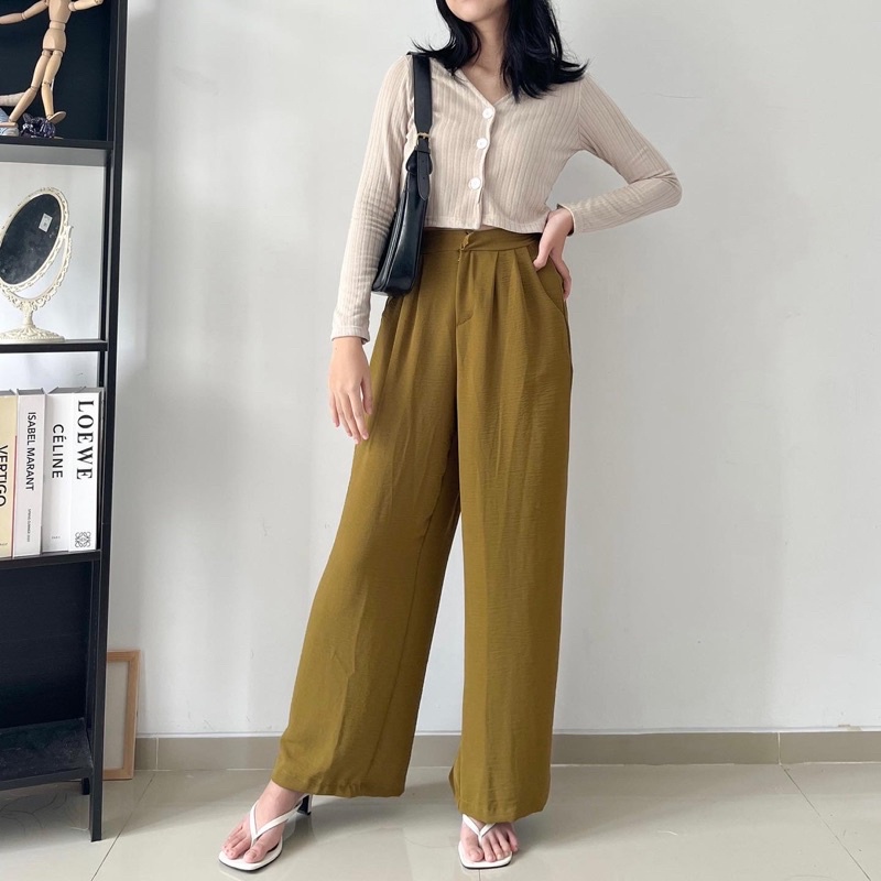 Tender Crinkle Long Pants 10C