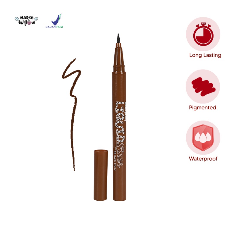 MARSHWILLOW LIQUID EYELINER BLACK FOREST BY NATASHA WILONA - EYELINER (BPOM)/ JELLY GEL EYELINER