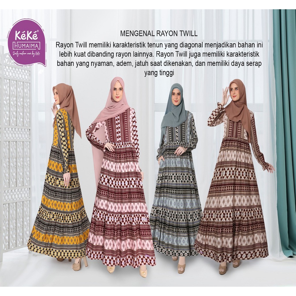 Busana_Keke ~ Athira Dress Keke Humaima Terbaru GDH 20 By Keke