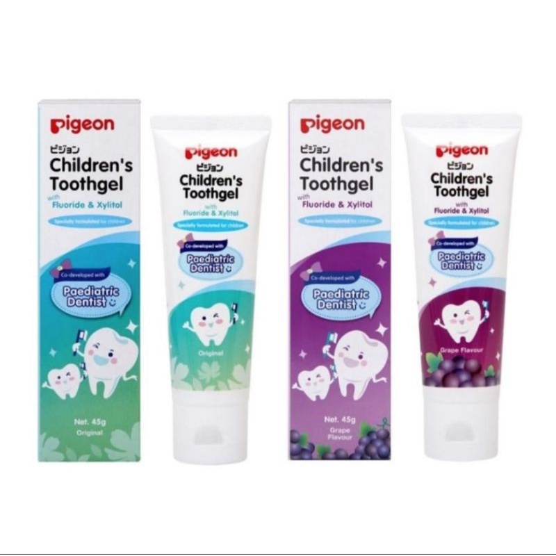 PIGEON Children's Toothgel Tootpaste Gel Kids Pasta Gigi Anak