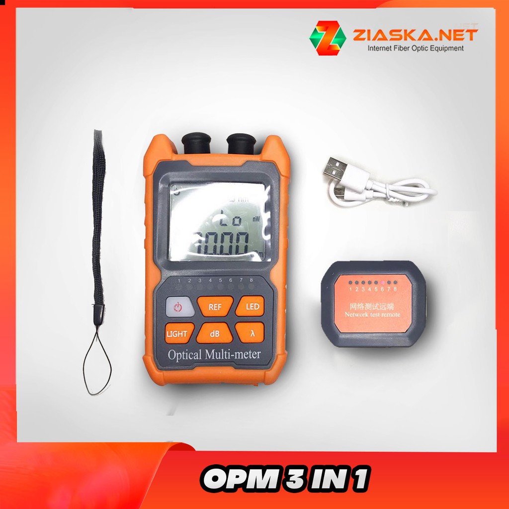 Mini OPM 3 in 1 OPTICAL POWER METER OPM VFL RJ45 LAN Network Tester