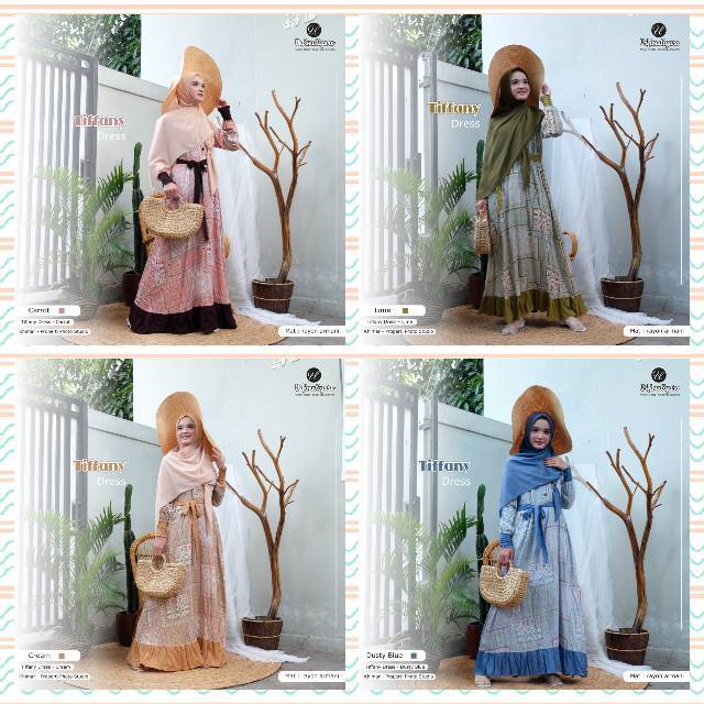 Gamis Tiffany Dress Katun Rayon Urfimutiyaro