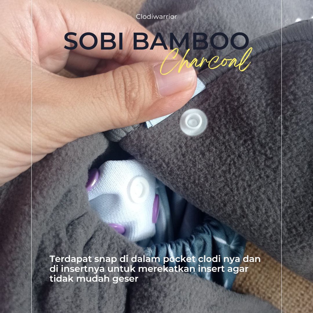 (NEW) Sobi Bambu Charcoal - Clodi Allsize - 4-15 kg